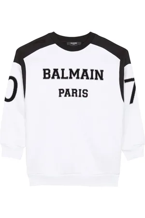 Balmain Langarmshirt mit Logo-Print