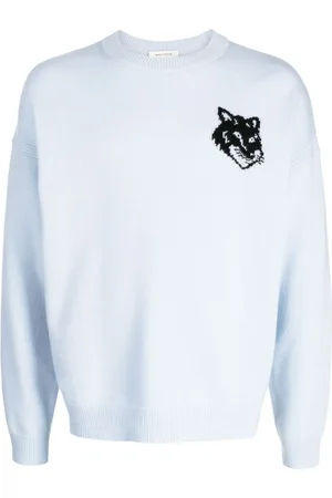 Maison Kitsuné Pullover mit Intarsien-Logo
