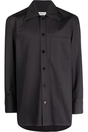 Lanvin Hemd mit Logo-Stickerei