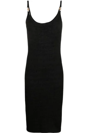 VERSACE Klassisches Intarsien-Midikleid