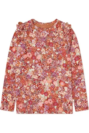Molo Gerüschtes T-Shirt mit Blumen-Print
