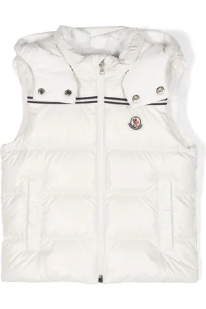 Moncler Gefütterte Weste mit Logo-Patch