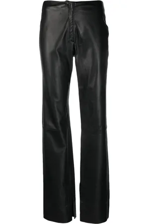 ALYSI Lederhose mit geradem Bein