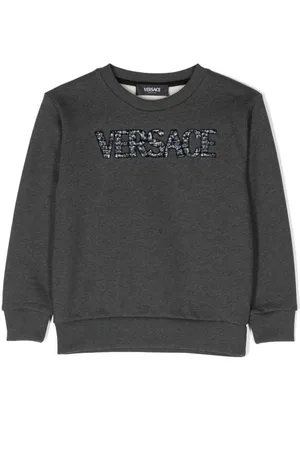VERSACE Sweatshirt mit Logo-Applikation
