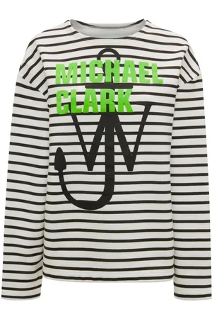 J.W.Anderson Gestreiftes Sweatshirt mit Logo-Print
