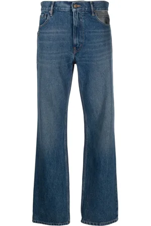 Gauchere Straight-Leg-Jeans mit Cut-Outs