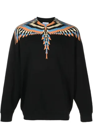 MARCELO BURLON Sweatshirt mit Optical Wings-Print