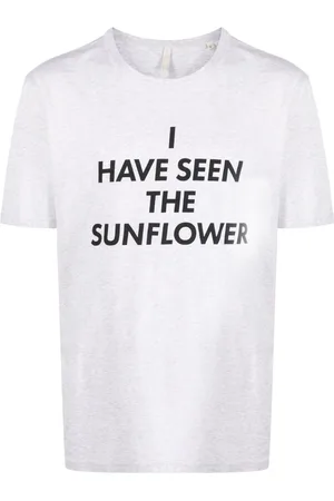 Sunflower T-Shirt aus Bio-Baumwolle mit Slogan