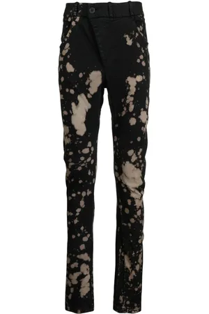 11 BY BORIS BIDJAN SABERI Skinny-Jeans mit Farbklecks-Detail