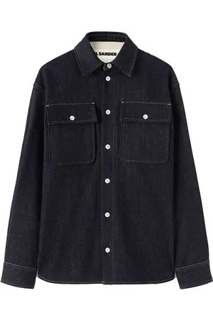 Jil Sander Jeanshemd mit Ziernähten