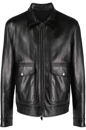 SALVATORE SANTORO Lederjacke mit Reißverschluss