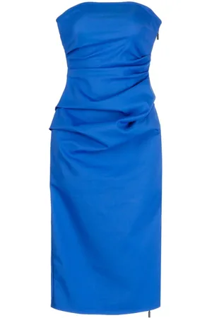 MATICEVSKI Schulterfreies Kleid mit Raffungen