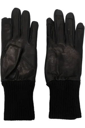 Rick Owens Gerippte Handschuhe aus Leder