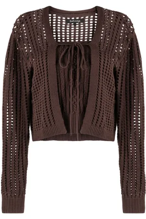 tout a coup Cardigan mit geripptem Saum