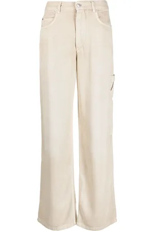 Marant Etoile Halbhohe Straight-Leg-Jeans