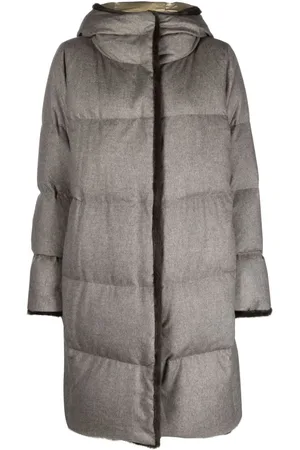 HERNO Mantel mit Faux Fur