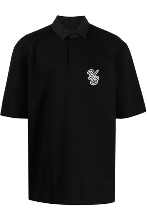 Y-3 Poloshirt mit Logo-Applikation