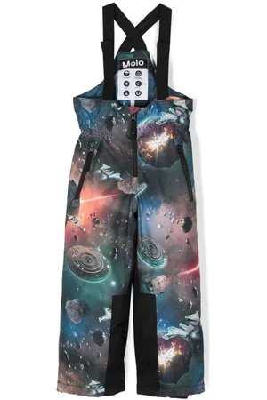 Molo Gerade Latzhose mit Weltraum-Print