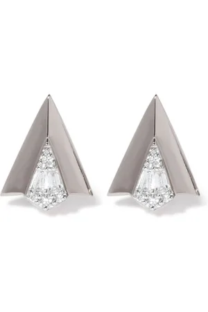 ANNOUSHKA 18kt Weißgoldohrstecker mit Diamanten