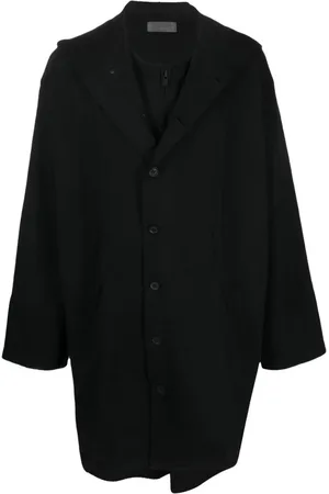 YOHJI YAMAMOTO Einreihiger Kapuzenmantel