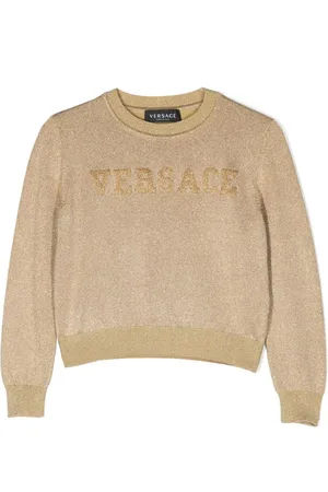 VERSACE Pullover im Metallic-Look