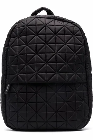VeeCollective Gesteppter Rucksack mit Lederbesatz