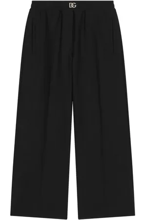 Dolce & Gabbana Bundfaltenhose mit Logo-Schild