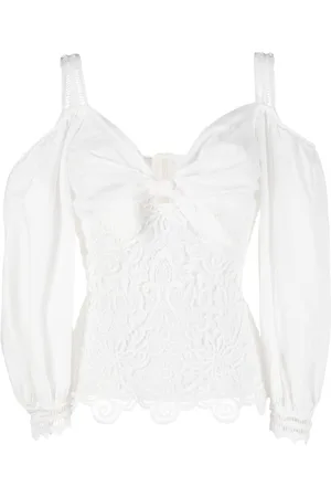 GEMY MAALOUF Bluse mit Spitze