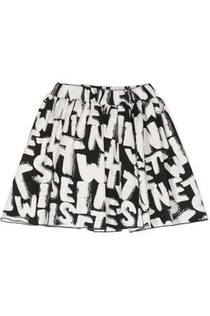 Twin-Set Ausgestellter Rock mit Logo-Print