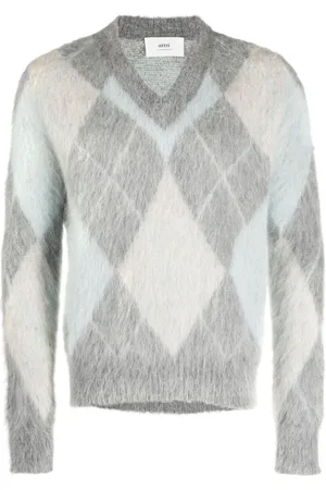 Ami Sweatshirt mit Argyle-Muster