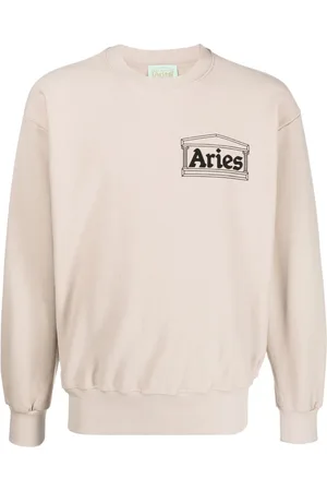 ARIES Geripptes Sweatshirt mit Logo-Print