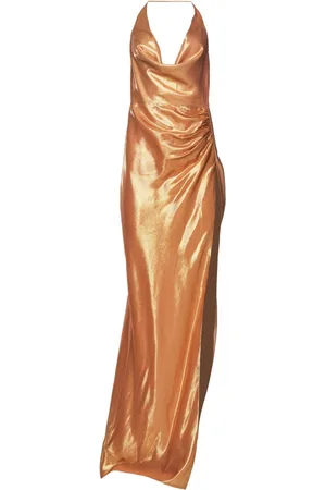 Retrofete Kleid mit metallischem Finish
