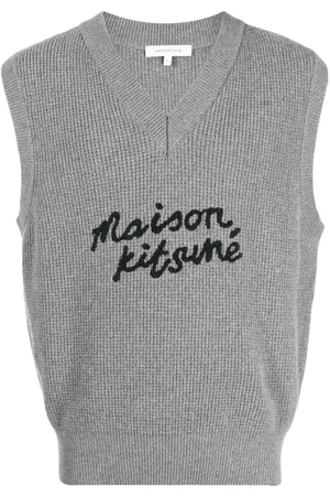 Maison Kitsuné Pullunder mit Logo-Stickerei