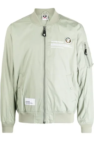 A Bathing Ape Bomberjacke mit Slogan-Print