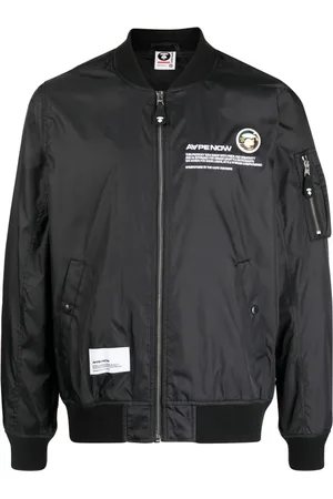 A Bathing Ape Bomberjacke mit Slogan-Print