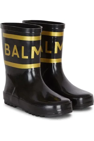 Balmain Regenstiefel mit Logo-Print