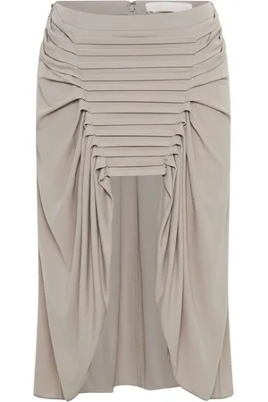 DION LEE Drapierter Ventral Midirock