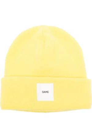 OAMC Gerippte Beanie mit Logo-Patch