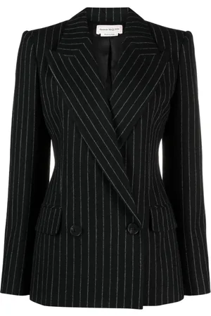 Alexander McQueen Doppelreihiger Blazer mit Streifen