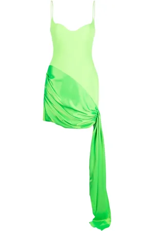 DAVID KOMA Drapiertes Minikleid mit Einsätzen