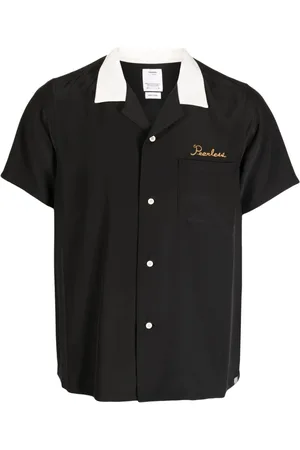 VISVIM Seidenhemd mit Logo-Stickerei