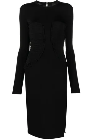 Pinko Gerafftes Midikleid