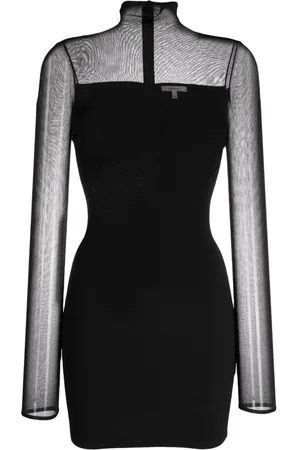 Nensi Dojaka Minikleid mit transparenten Einsätzen