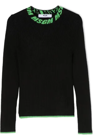 Msgm Gerippter Intarsien-Pullover