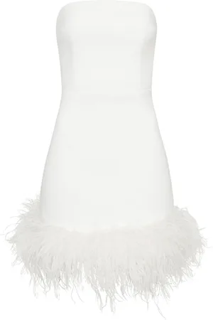Rebecca Vallance Minikleid mit Federbesatz