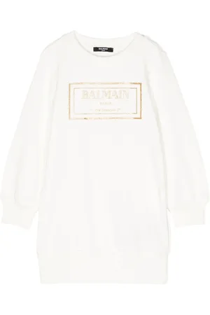 Balmain Kleid mit Logo-Print