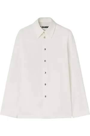 Jil Sander Hemd mit Logo-Prägung