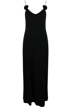 MAGDA BUTRYM Maxikleid mit Blumenapplikation