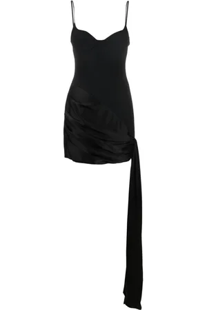 DAVID KOMA Drapiertes Minikleid mit Einsätzen