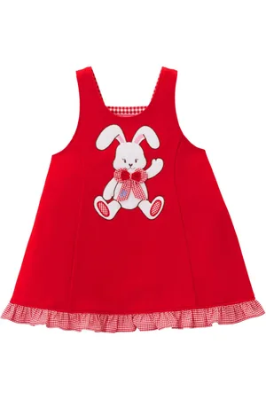 Miki House Kleid mit Hasenstickerei